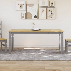 Sonata H Тоалетка Corona, сива, 180x90x75 см, бор масив - Mese de dining