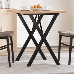 Sonata H Трапезна маса X-образна рамка 70x70x75,5 см бор масив и чугун - Mese de dining