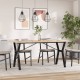 Sonata H Трапезна маса Y-образна рамка 140x80x75,5 см бор масив и чугун