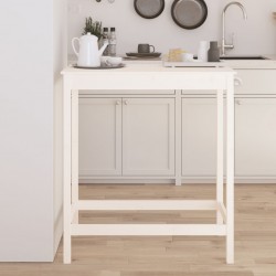 Sonata H Бар маса, бяла, 100x50x110 см, борово дърво масив - Mese de dining
