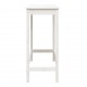 Sonata H Бар маса, бяла, 100x50x110 см, борово дърво масив