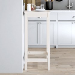 Sonata H Бар маса, бяла, 50x50x110 см, борово дърво масив - Mese de dining