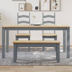 Sonata H Трапезна маса Panama сива 160x80x75 см бор масив - Mese de dining