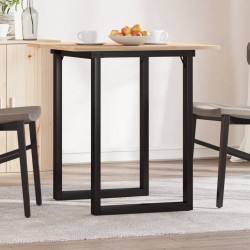 Sonata H Трапезна маса О-образна рамка 60x60x75 см бор масив и чугун - Mese de dining
