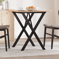 Sonata H Трапезна маса X-образна рамка 70x70x75 см бор масив и чугун - Mese de dining