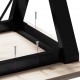 Sonata H Трапезна маса Y-образна рамка 60x60x75 см бор масив и чугун