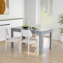 Sonata H Трапезна маса, бетонно сива, 140x74,5x76 см, инженерно дърво - Mese de dining