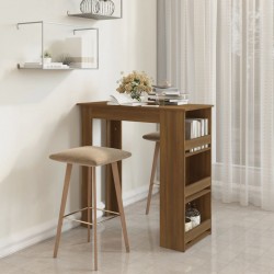 Sonata H Бар маса с рафтове, кафяв дъб, 102x50x103,5 см, инженерно дърво - Mese de dining