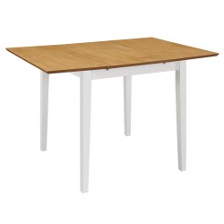 Sonata H Разтегателна трапезна маса, бяла, (80-120)x80x74 см, МДФ - Mese de dining