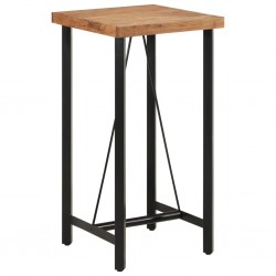 Sonata H Бар маса 55x55x107 см масивно дърво акация и желязо - Mese de dining