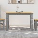Sonata H Тоалетка Corona, сива, 112x60x75 см, бор масив