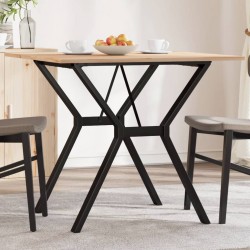 Sonata H Трапезна маса Y-образна рамка 90x90x75 см бор масив и чугун - Mese de dining