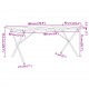 Sonata H Трапезна маса X-образна рамка 180x90x75,5 см бор масив и чугун