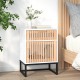 Sonata H Нощни шкафчета 2 бр бели 40x30x55,5 см инженерно дърво и желязо