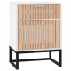 Sonata H Нощни шкафчета 2 бр бели 40x30x55,5 см инженерно дърво и желязо