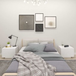 Sonata H Нощно шкафче, бяло, 100x35x40 см, инженерно дърво - Noptiere