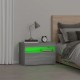 Sonata H Нощно шкафче с LED осветление, сив сонома, 60x35x40 см