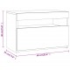 Sonata H Нощно шкафче с LED осветление, сив сонома, 60x35x40 см