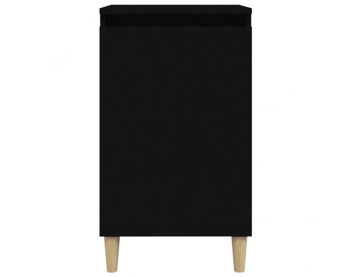 Sonata Noptiere, 2 buc, negru, 40x35x70 cm, lemn prelucrat