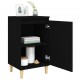 Sonata Noptiere, 2 buc, negru, 40x35x70 cm, lemn prelucrat
