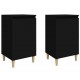 Sonata Noptiere, 2 buc, negru, 40x35x70 cm, lemn prelucrat