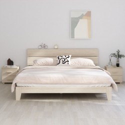 Sonata H Нощни шкафчета HAMAR 2 бр меденокафяви 40x35x44,5 см бор масив - Noptiere