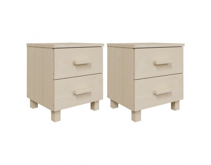 Sonata H Нощни шкафчета HAMAR 2 бр меденокафяви 40x35x44,5 см бор масив