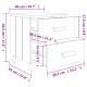 Sonata H Нощни шкафчета HAMAR 2 бр меденокафяви 40x35x44,5 см бор масив