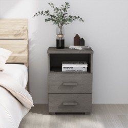 Sonata H Нощно шкафче HAMAR, светлосиво, 40x35x62 см, борово дърво масив - Noptiere
