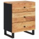 Sonata H Нощно шкафче 50x33x62 см масивна акация и инженерно дърво