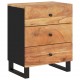 Sonata H Нощно шкафче 50x33x62 см масивна акация и инженерно дърво