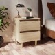 Sonata H Нощни шкафчета с крака от бор масив 2 бр дъб сонома 40x35x50 см