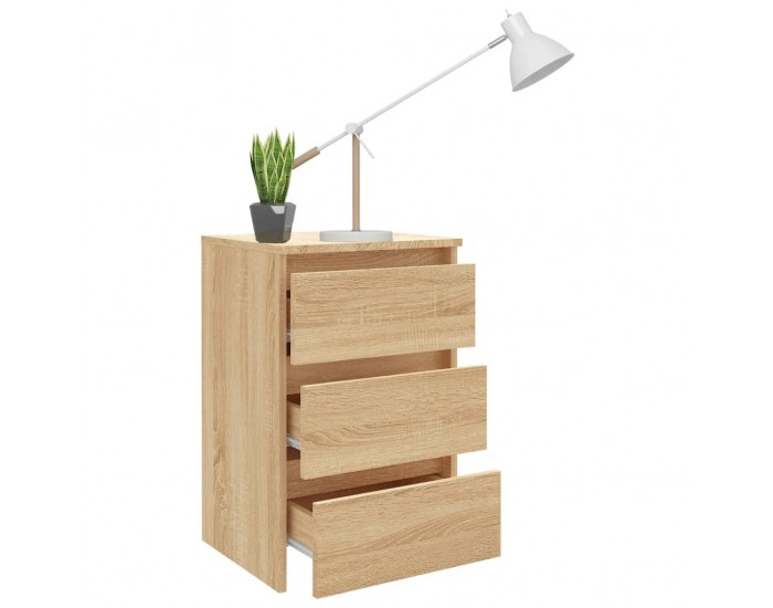 Sonata H Нощни шкафчета 2 бр сонома дъб 40x35x62,5 см инженерно дърво