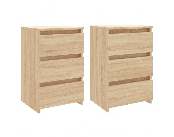 Sonata H Нощни шкафчета 2 бр сонома дъб 40x35x62,5 см инженерно дърво