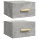 Sonata H Нощни шкафчета за стенен монтаж 2 бр бетонно сиви 35x35x20 см