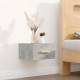 Sonata H Нощни шкафчета за стенен монтаж 2 бр бетонно сиви 35x35x20 см