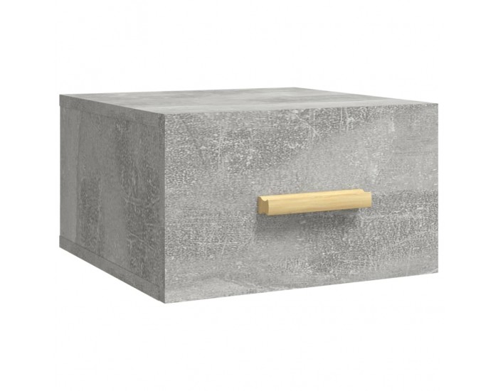 Sonata H Нощни шкафчета за стенен монтаж 2 бр бетонно сиви 35x35x20 см