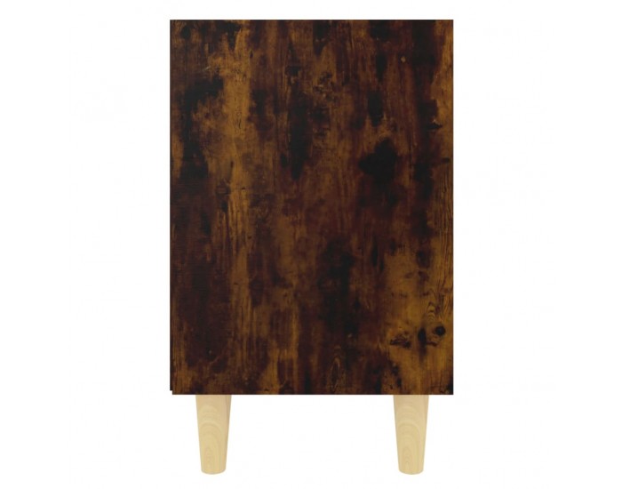 Sonata H Нощно шкафче с крака от масивно дърво, опушен дъб, 40x30x50 см