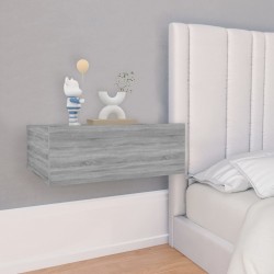 Sonata H Плаващо нощно шкафче сив сонома 40x30x15 см инженерно дърво - Noptiere