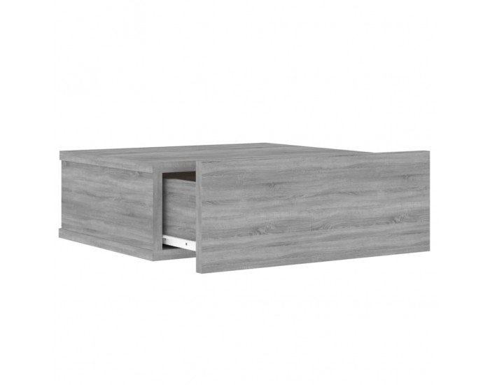 Sonata H Плаващо нощно шкафче сив сонома 40x30x15 см инженерно дърво