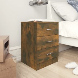 Sonata H Нощни шкафчета 2 бр опушен дъб 38x35x56 см инженерно дърво - Noptiere