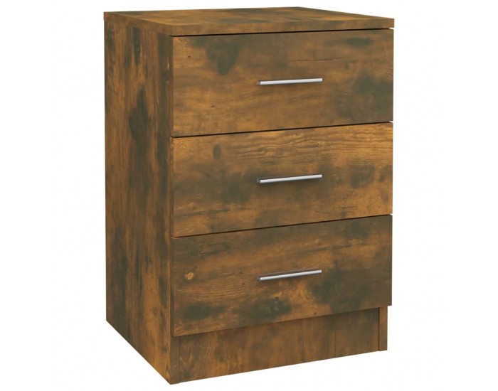 Sonata H Нощни шкафчета 2 бр опушен дъб 38x35x56 см инженерно дърво