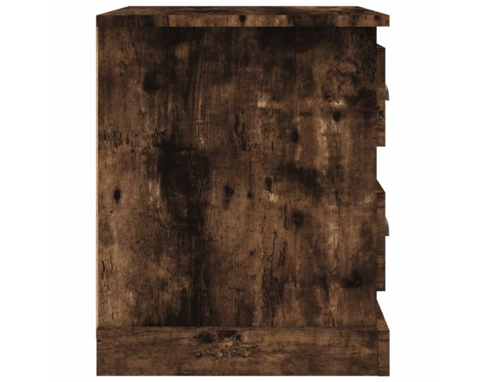 Sonata Noptiere, 2 buc., stejar afumat, 39x39x47,5 cm, lemn prelucrat