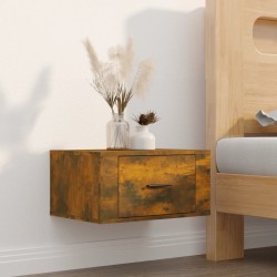 Sonata H Нощно шкафче за стенен монтаж, опушен дъб, 50x36x25 см - Noptiere