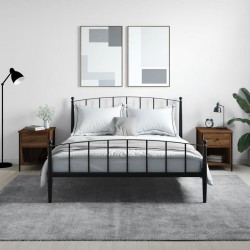 Sonata H Нощни шкафчета 2 бр кафяв дъб 40x42x50 см инженерно дърво - Noptiere
