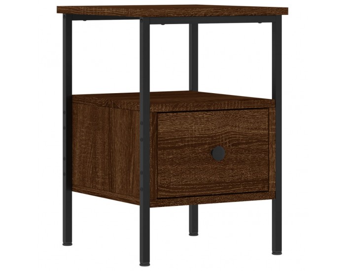 Sonata H Нощни шкафчета 2 бр кафяв дъб 34x36x50 см инженерно дърво