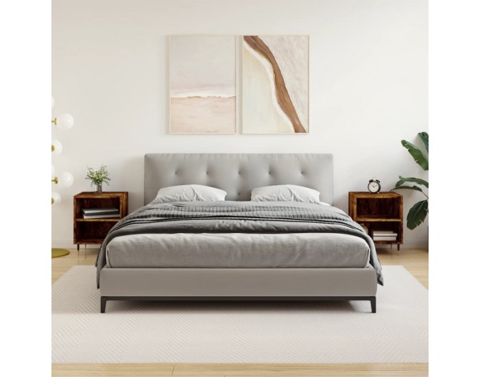 Sonata H Нощни шкафчета 2 бр опушен дъб 40x30x50 см инженерно дърво