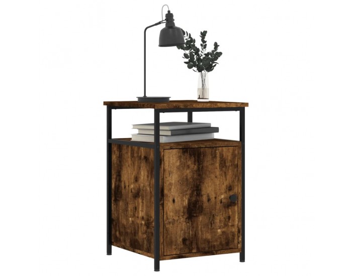 Sonata H Нощни шкафчета 2 бр опушен дъб 40x42x60 см инженерно дърво