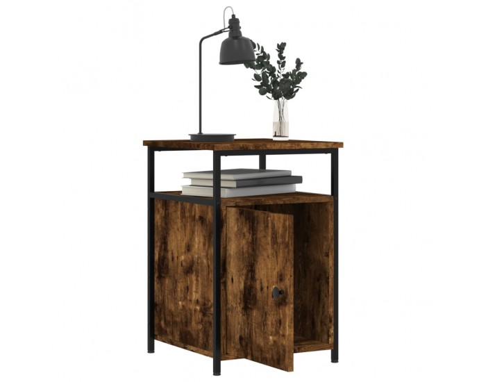 Sonata H Нощни шкафчета 2 бр опушен дъб 40x42x60 см инженерно дърво