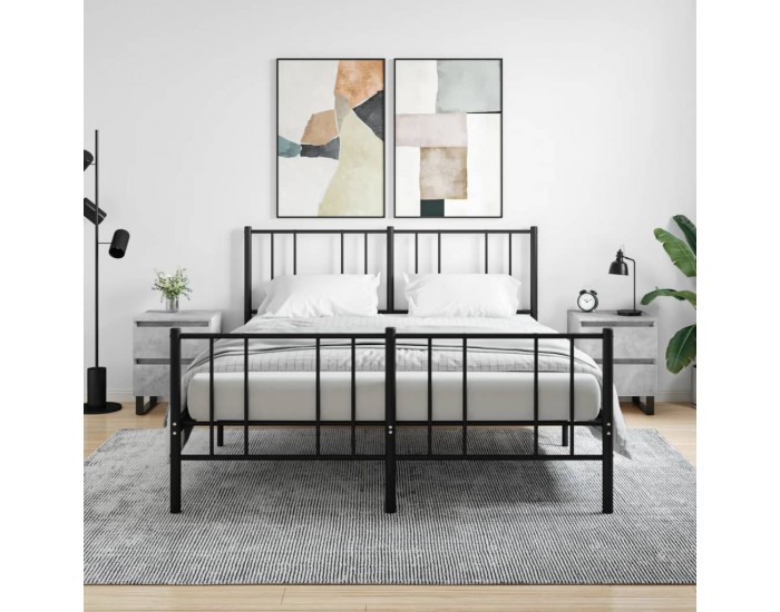 Sonata H Нощни шкафчета 2 бр бетонно сив 40x35x50 см инженерна дървесина